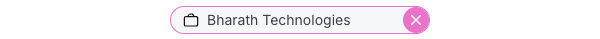 A client's name in the top bar with the cross to leave